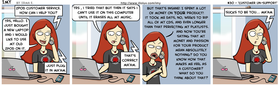 30 – Customer Un-Support